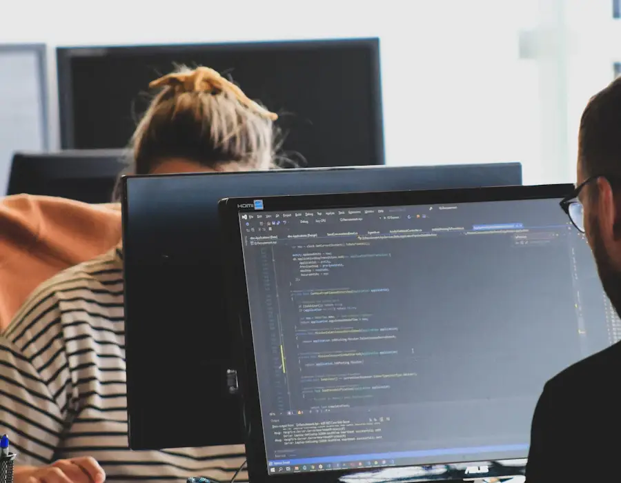 Development team working on code while security testing runs alongside every release