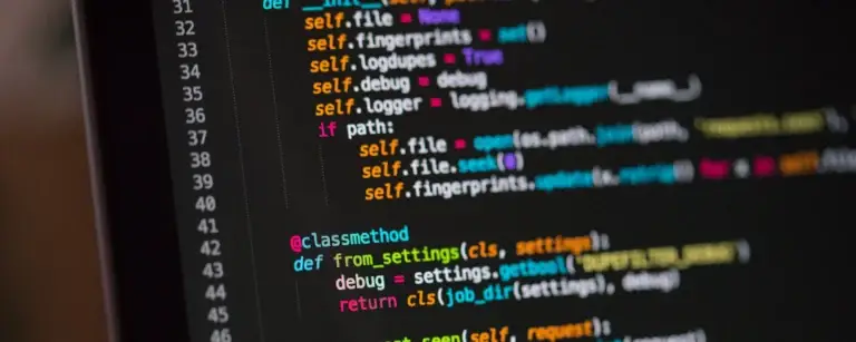 Code on a computer screen being scanned for web application vulnerabilities